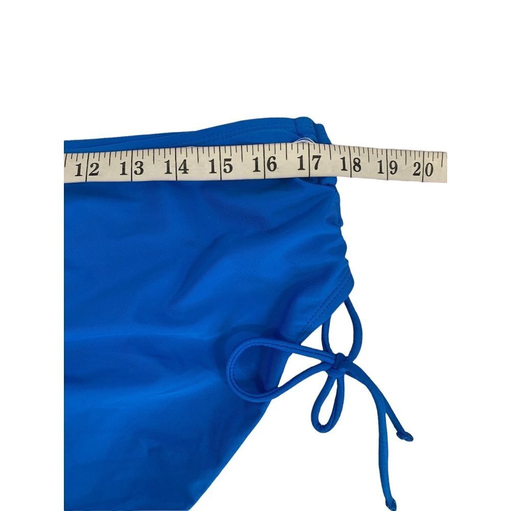 Time & Tru Women's Blue Empire 2-Piece Bathing Suit - Picture 8 of 9